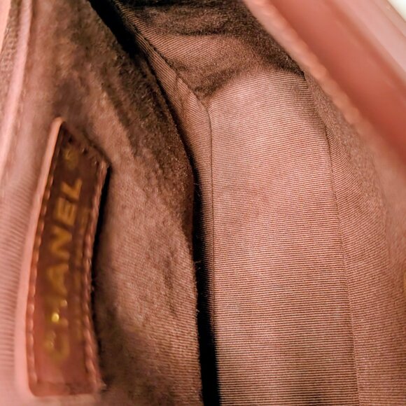 Chanel Bordeaux (Burgundy) Quilted Lambskin Bijoux Logo Chain Square Flap Bag - Picture 11 of 16